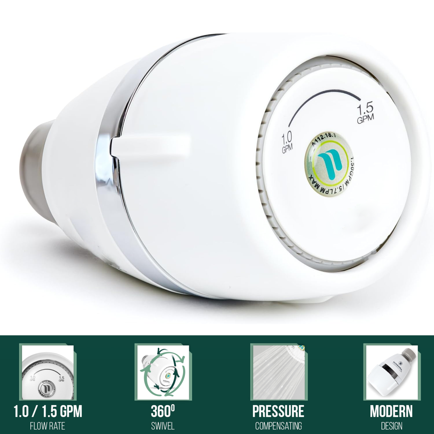EcoPulse Water-Saving Shower Head