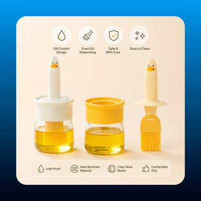 Cute Duck Shaped Silicone Oil Brush