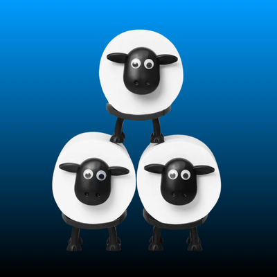 Funny Sheep Tissue Holder 3PCS Set