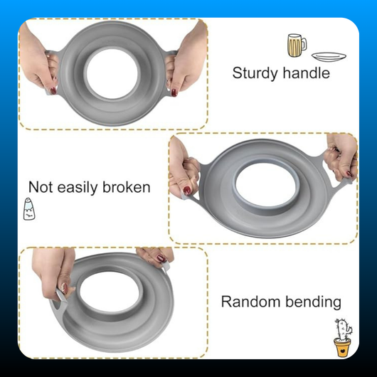 No Burn Microwave Bowl Holder Tray with Handles