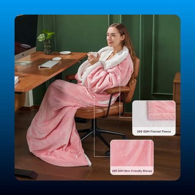 Wearable Heated Blanket Robe