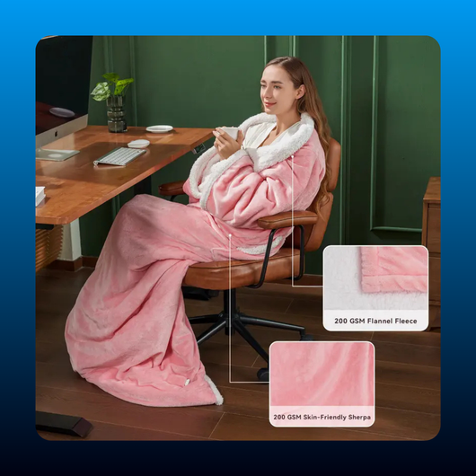 Wearable Heated Blanket Robe