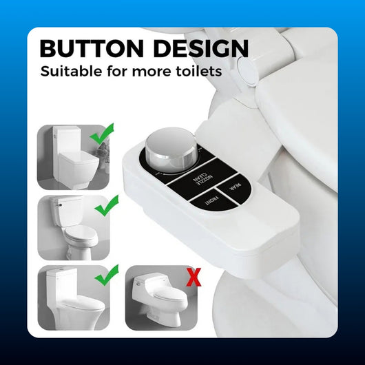 Non Electric Dual Nozzle Bidet Attachment