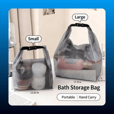 Waterproof Mesh Shower Caddy Bags (2 Pack)