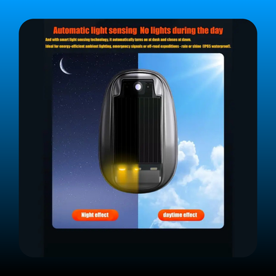 Wireless Solar Cab Lights for Truck No Drill Installation