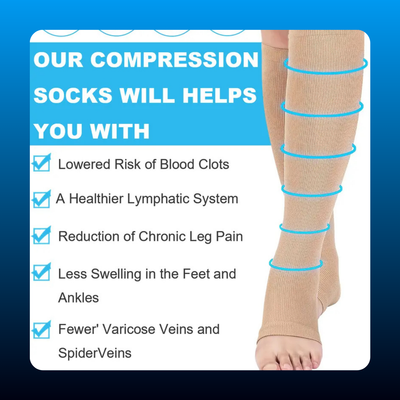 Nylon Zipper Compression Socks