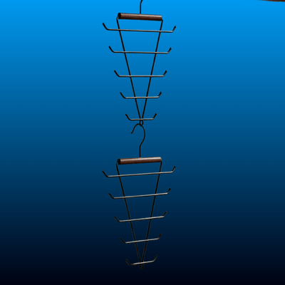 Wooden V-Shape Multi Hook Hanger