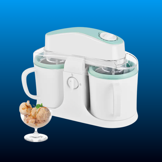 Ice Cream Maker Machine for Home Use with Two Ice Cream Bowls
