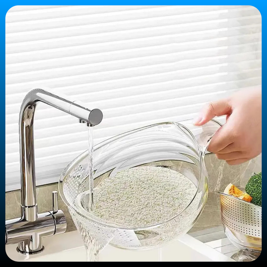 Multifunctional Rice Strainer with Handle