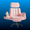 Upholstered Reclining Office Chair with Footrest