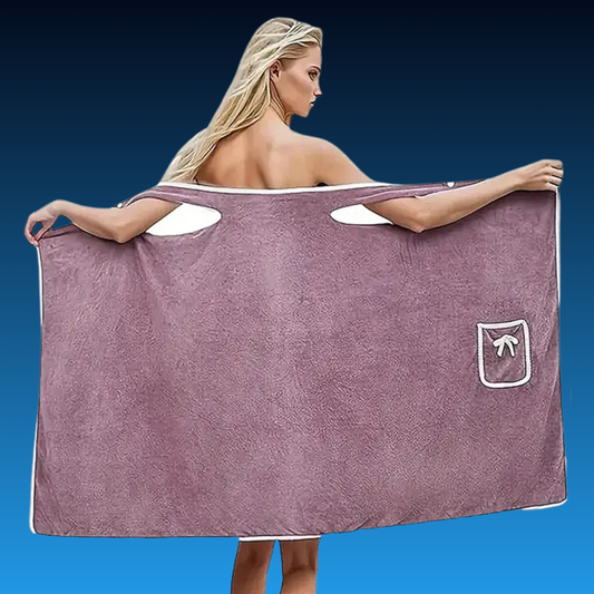Women's Coral Fleece Wearable Bath Towel