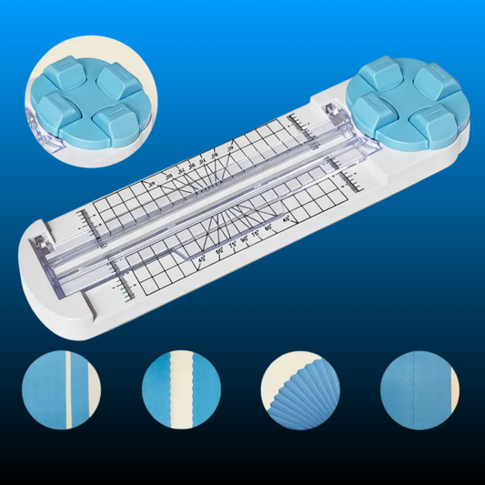4-in-1 Paper Cutter & Trimmer for Straight, Wave,Perforated & Creasing