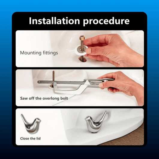 Bird-Shaped Toilet Bolt Covers