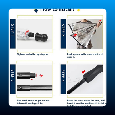 Pet Umbrella with Built-In Leash
