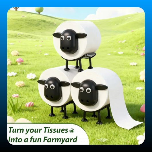 Funny Sheep Tissue Holder 3PCS Set