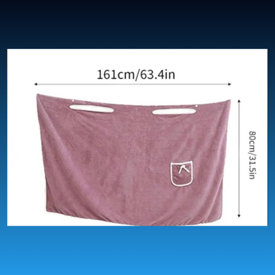 Women's Coral Fleece Wearable Bath Towel