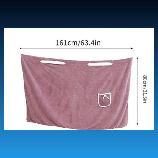 Women's Coral Fleece Wearable Bath Towel