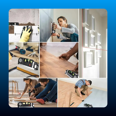 Multipurpose Laser Level with Tape Measure