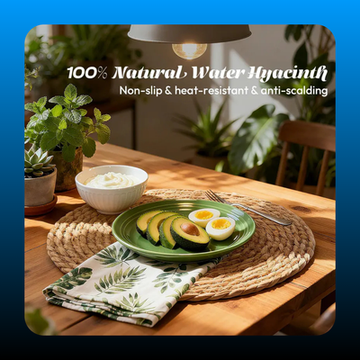 Set of 12 Round Woven Placemats Plate Chargers