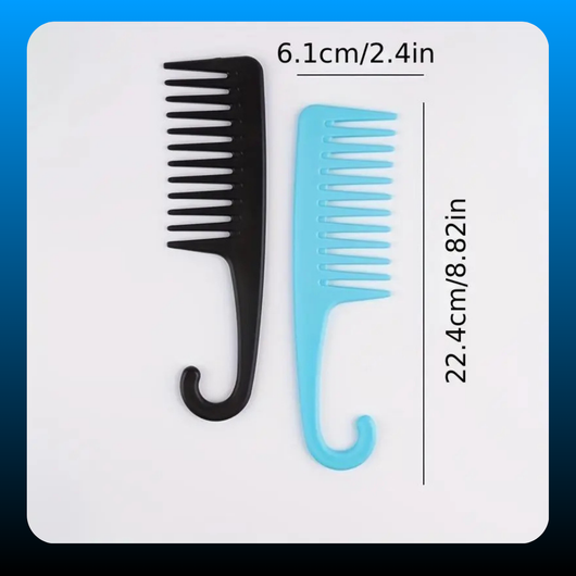 2pcs Wide Tooth Comb