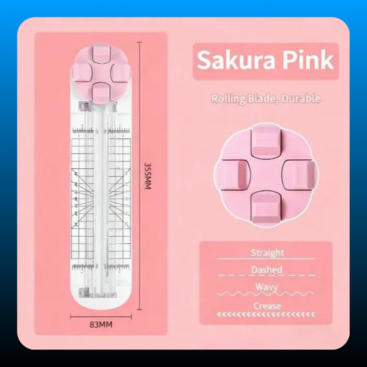 4-in-1 Paper Cutter & Trimmer for Straight, Wave,Perforated & Creasing