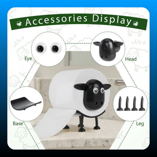 Funny Sheep Tissue Holder 3PCS Set