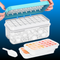 Stackable Ice Cube Tray Set with Lid and Bin