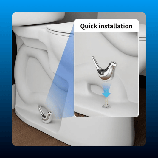 Bird-Shaped Toilet Bolt Covers