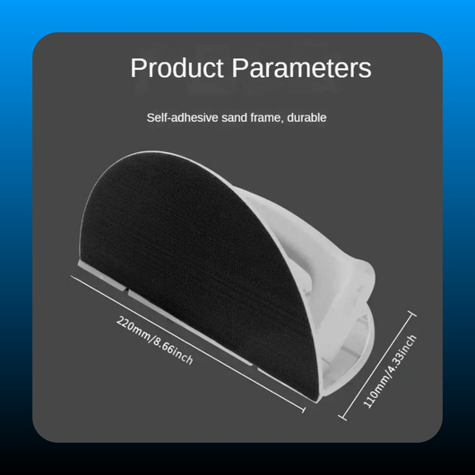 Half-Round Sandpaper Holder