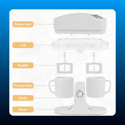 Ice Cream Maker Machine for Home Use with Two Ice Cream Bowls