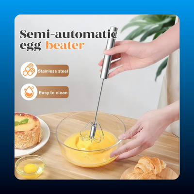 Hand-Push Spinning Whisk