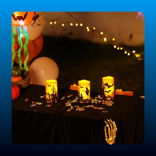 Halloween Flameless LED Candles (3 Pack)