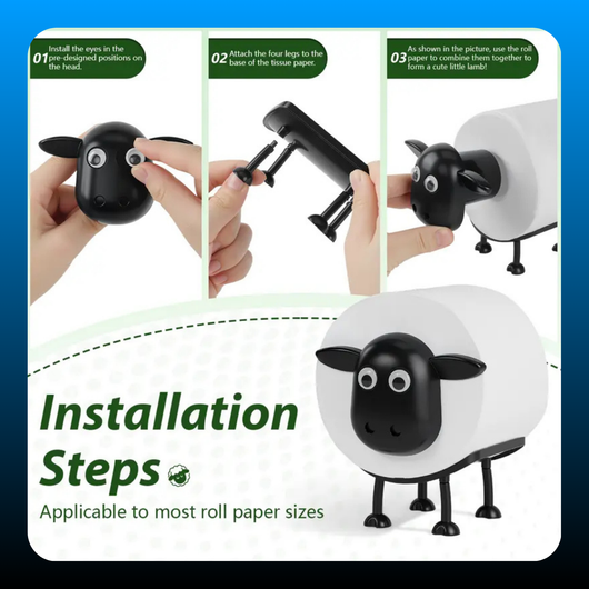 Funny Sheep Tissue Holder 3PCS Set
