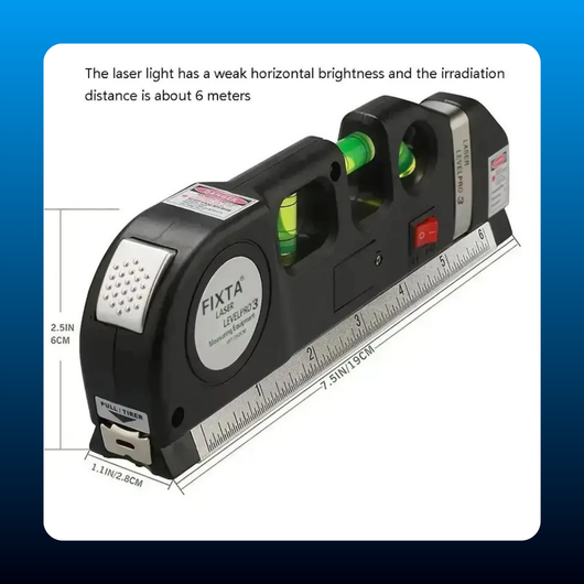 Multipurpose Laser Level with Tape Measure
