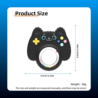 Cat-Shaped Silicone Baby Teether