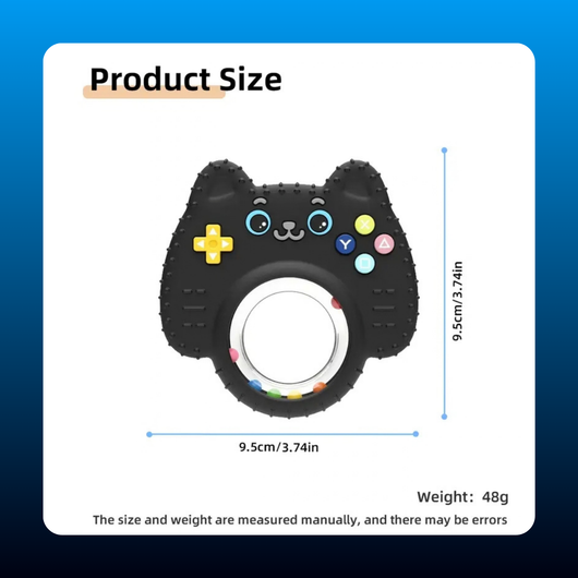 Cat-Shaped Silicone Baby Teether