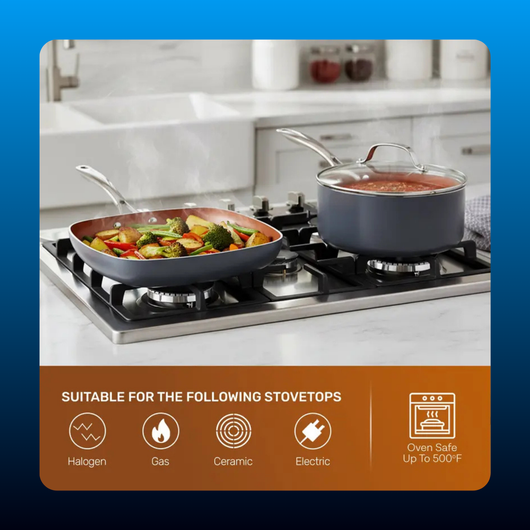 Ceramic Nonstick Cookware and Bakeware Set