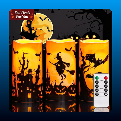 Halloween Flameless LED Candles (3 Pack)