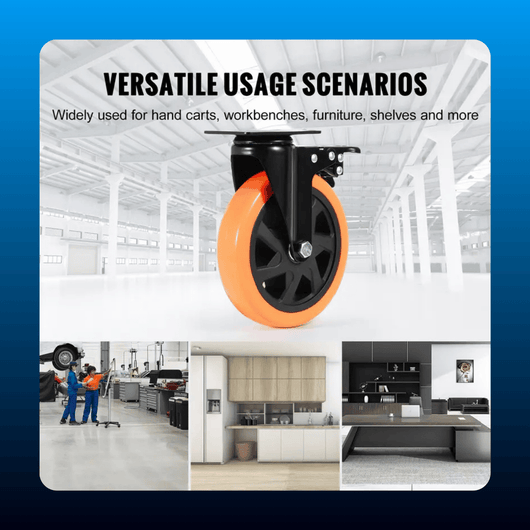 Industrial Lockable Swivel Casters