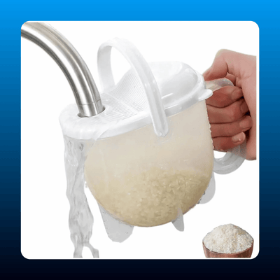 Rice Washing Strainer Bowl