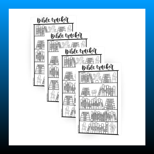 Bible Reading Tracker Sticker (4 Pieces)