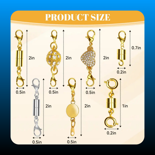 Magnetic Necklace Clasps (12 pack)