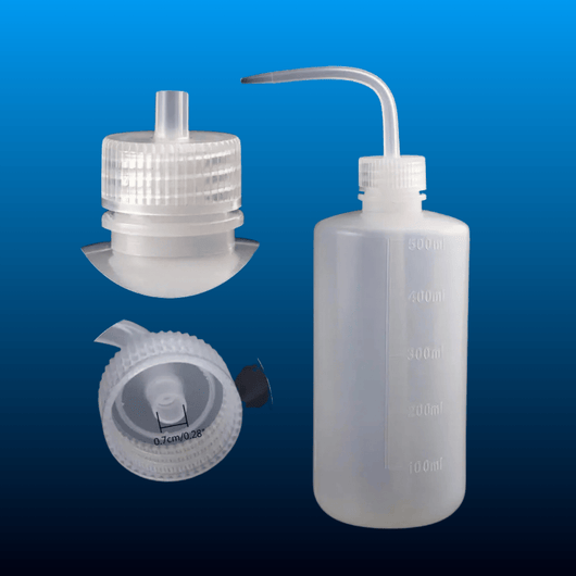 Plastic Safety Wash Bottles (6 Pack, 500ml)