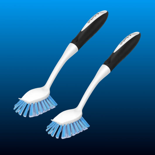 Kitchen Scrub Brush with Scraper (2 Pack)