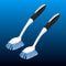 Kitchen Scrub Brush with Scraper (2 Pack)