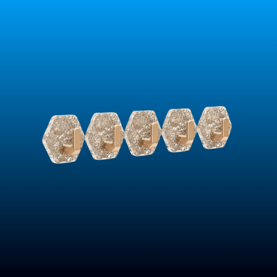 Self-Adhesive Hexagonal Ripple Hooks
