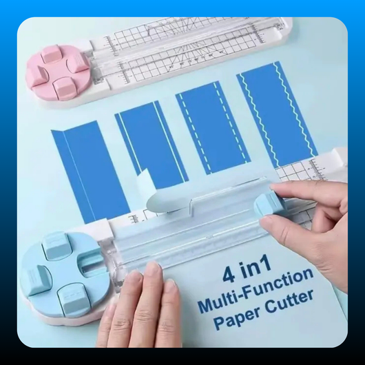 4-in-1 Paper Cutter & Trimmer for Straight, Wave,Perforated & Creasing