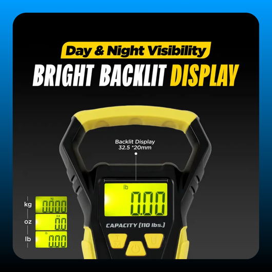 Fishing Digital Scale with Built-in Tape Measure