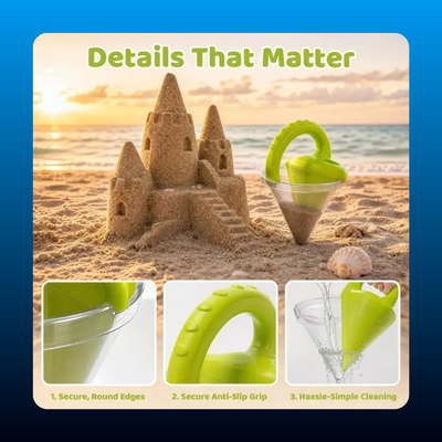Sand Castle Building Set with Sand Funnel