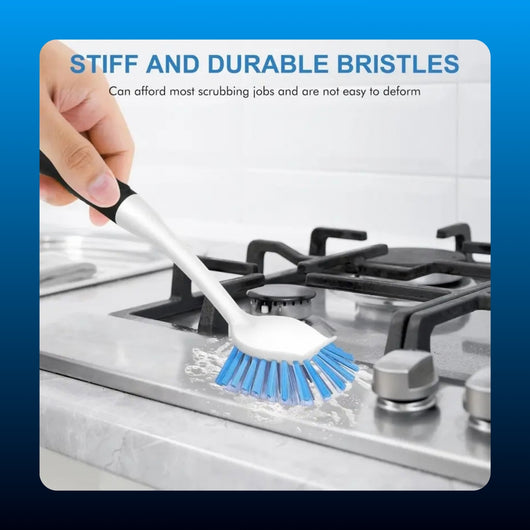 Kitchen Scrub Brush with Scraper (2 Pack)